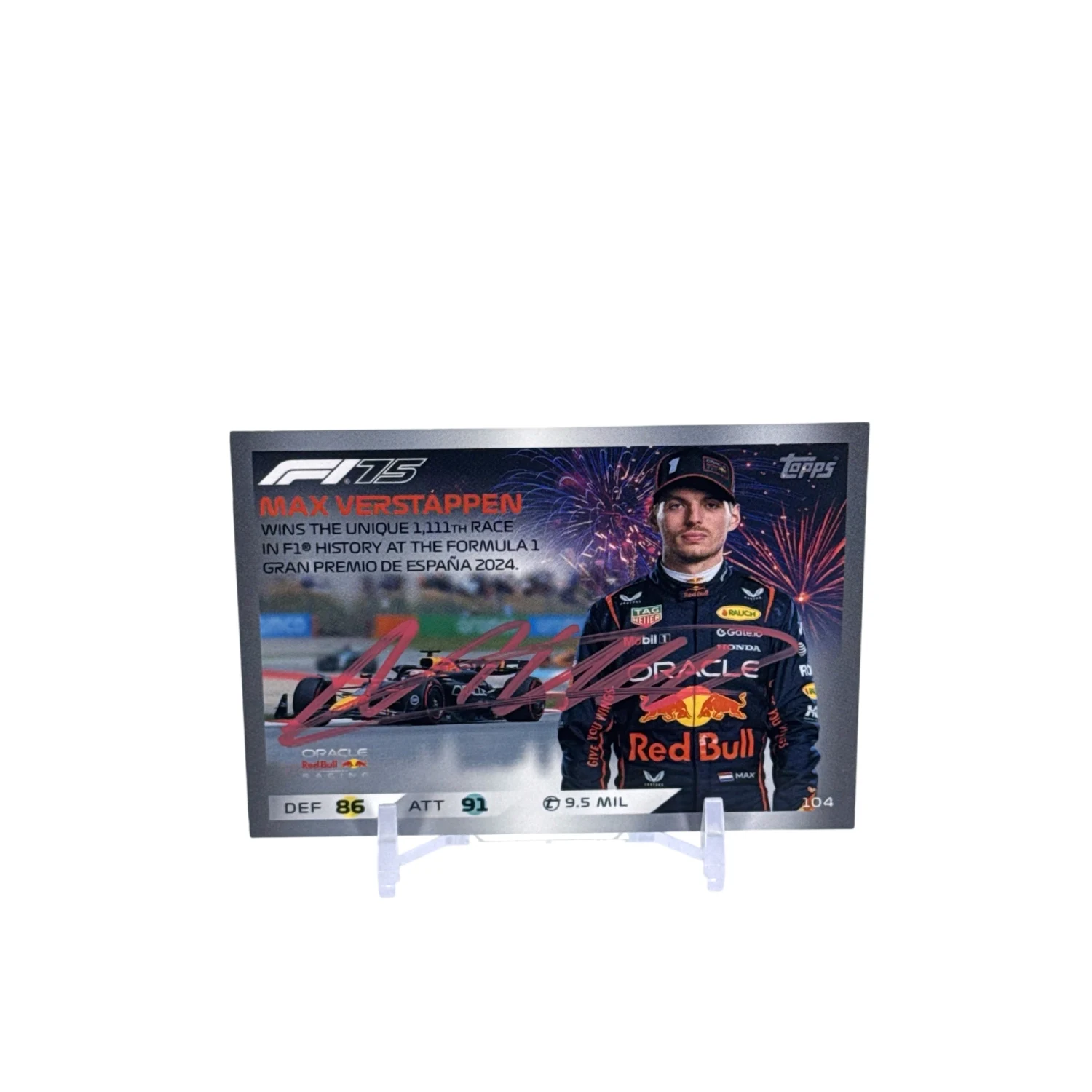 Redbull - Max Verstappen Topps karta