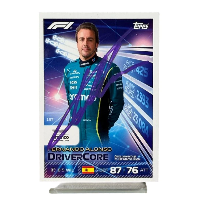 Aston Martin - Fernando Alonso Topps karta