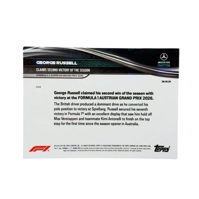Mercedes - Topps Now - George Russell - 2026