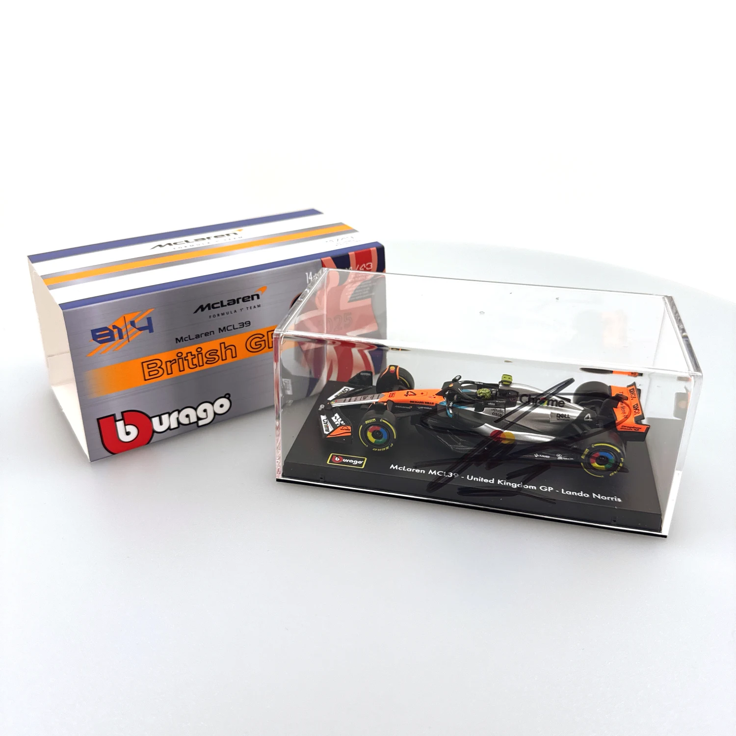 McLaren - model MCL39 Lando Norris, GP Velké Británie 2025, měřítko 1:43