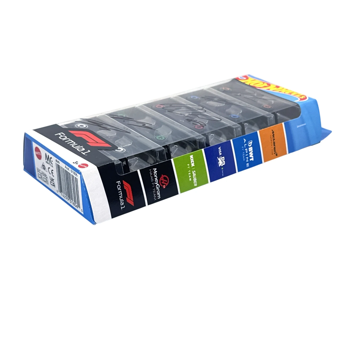 Hot Wheels - sada 5 podepsaných miniatur F1 2024