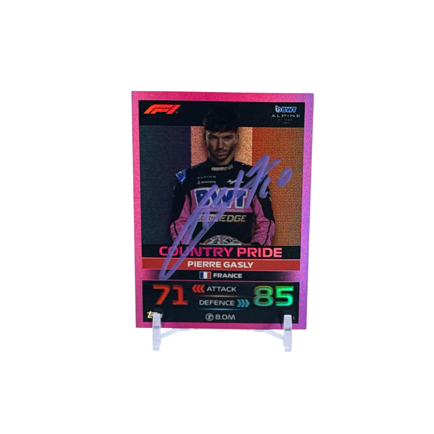 Alpine - Topps karta Pierre Gasly, Country Pride Pink Parallel Edition 2023