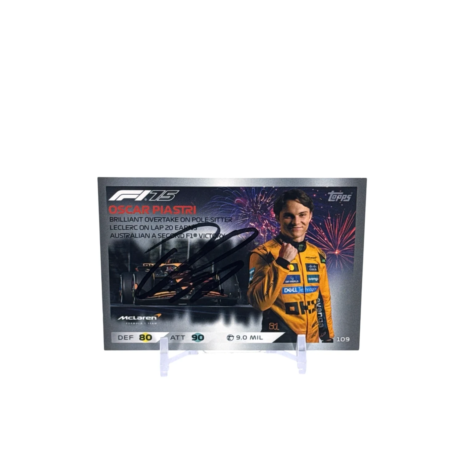 McLaren - Topps karta Oscar Piastri, GP Austrálie