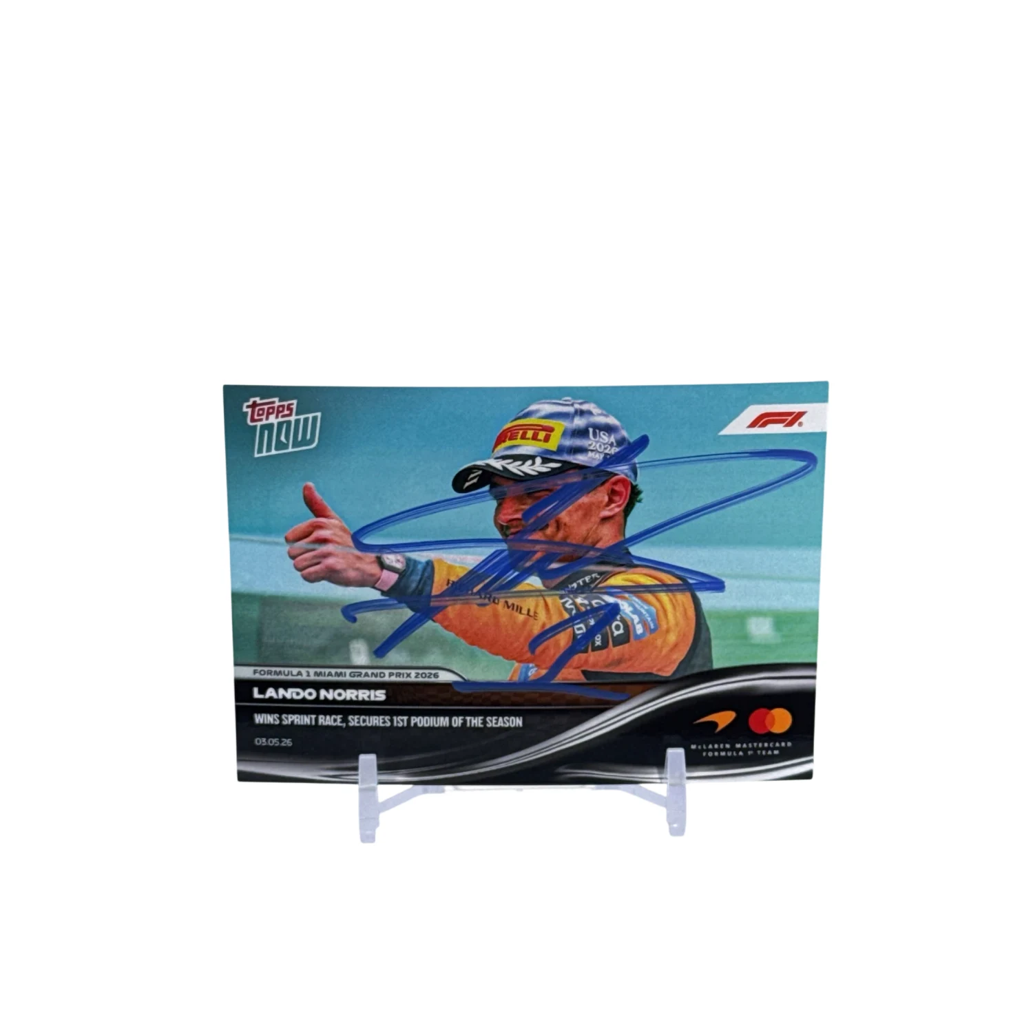 McLaren - Topps Now Miami GP 2026, karta se sprint vítězstvím